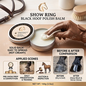 <span class=keywords><strong>Cire</strong></span> pour sabots <span class=keywords><strong>de</strong></span> cheval noire, rehausseur <span class=keywords><strong>de</strong></span> couleur, 100g, brillance durable, soin équestre, barrière d'hydratation, <span class=keywords><strong>cire</strong></span> <span class=keywords><strong>de</strong></span> concours, marque privée - Product Image 2