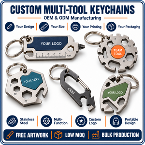 Llavero Multiherramienta de Acero Inoxidable Personalizado con Logotipo, Regalos Corporativos Portátiles, Fabricación OEM ODM - Product Image 4