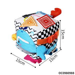 ของเล่นมอนเตสซอรี่เสริมความรู้ความเข้าใจใหม่เสื้อผ้านุ่มๆฝึกประสาทสัมผัสลูกบอลมีเสียงสำหรับเด็กทารก - Product Image 6