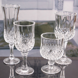 2025 Hot Sell <strong>Wholesale</strong> Cups Short Stem <strong>champagne</strong> Goblets Crystal Vintage Embossed Goblet Wine Goblet Glass - Product Image 4