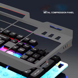 Wholesale 104 Key Computer Gaming <b>Keyboard</b> with Mouse Kit USB <b>Wired</b> Mechanical Feel New 104 Keycaps for PC Computer - Product Image 5