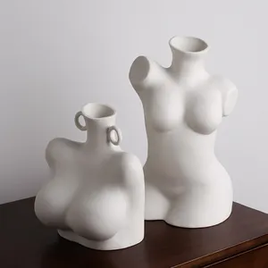 元素美学经典廉价艺术直销厂家长立陶瓷花瓶中心陶瓷