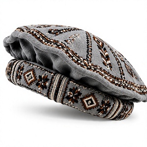 Gorros Afganos Premium para Hombre, Lana de Camello, Pakol Tradicional Hecho a Mano, Pashtun Chitrali, Gorro de Invierno Suave y Cálido, Topi, Gorros Afganos para Hombre - Product Image 3