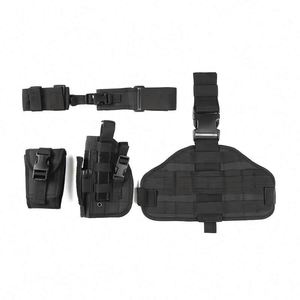 Muestra gratuita: Funda táctica para pierna con bolsa para cargador, arnés de muslo, bolsa para pistola - Product Image 6