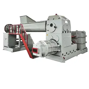 China Hochleistung Boden Lehm Diesel fester Vakuum Lehmziegel Extruder roter Block Ziegelherstellungsmaschine Herstellung automatisch
