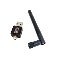 Carte réseau sans fil USB WiFi avec puce 8188 Transmetteur et récepteur sans fil 150M