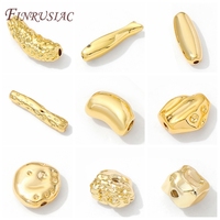 Perles d'espacement plaquées or 18 carats Séparateurs d'accessoires de bijoux à bricoler soi-même pour bracelets et colliers