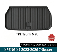 Tapis de sol TPE toutes saisons et tapis de coffre pour XPENG X9 2023 à 2025 – Accessoires intérieurs de voiture