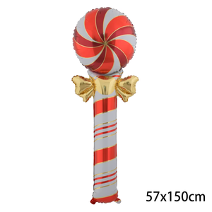 Outsize Noël Candy Cane Feuille Ballons Décor <span class=keywords><strong>De</strong></span> Fête <span class=keywords><strong>De</strong></span> Noël Bonhomme <span class=keywords><strong>De</strong></span> Neige Ballons Jouets Nouvel An Fête Décoration <span class=keywords><strong>De</strong></span> Noël Décor À La Maison - Product Image 3