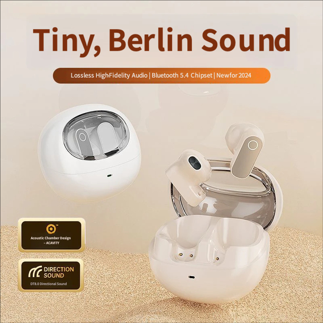 TWS Open-Ear Wireless  Earbuds with Long Battery Life and Call Noise Reduction