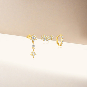 ต่างหูทรงกลมรูปหยดน้ำประดับเพชรหรูหราสำหรับผู้หญิง - Product Image 6