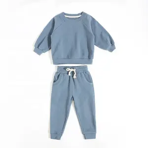 Hot Selling Kids Clothing Wholesale Customized Top With Pant 2 Piece Set For Baby Wear Organic Cotton Clothing