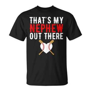 C'est mon neveu qui est là-bas, t-shirt de baseball, cadeau pour la fête des mères - Product Image 1