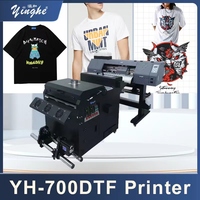 Machine DTF Imprimante A2 Taille Double Tête XP600/I3200 Impression 60CM Film Imprimante Avec Shaker Poudre pour T-shirt Machine d'impression
