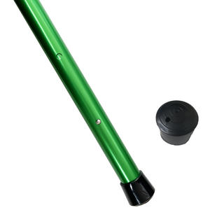 Poteau de tente télescopique en alliage d'aluminium 6061 vert de 2,5 mètres pour auvent de camping et utilisation avec bâche - Product Image 1