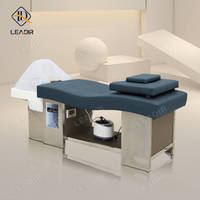 Meubles de salon de coiffure multifonctionnel hydrothérapie chaise de circulation Table de massage traitement de la tête lit de shampooing