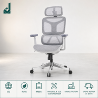 Chaise de bureau exécutive ergonomique moderne et confortable, pivotante, inclinable, en maille, avec repose-pieds réglable pour e-sport, soutien lombaire – Meilleure vente