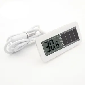 S-W11 Popular Environmental Protection Outside Sensor Thermometer Long Probe Mini Digital Solar Thermometer