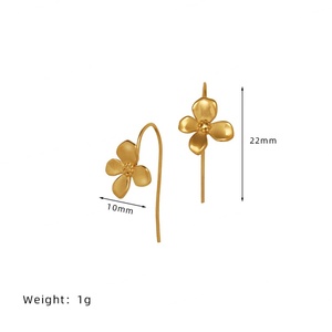Osmanthus <b>Flowers</b> Summer Bracelet Earring Set Small <b>Sweet</b> Bangle Silver Gold Combine Boudoir Chain Gift for Stainless Steel - Product Image 2