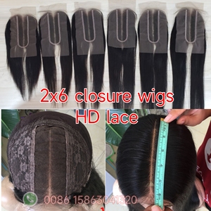 Joywigs 2x6 chiusura HD pizzo, Kimk chiusura cuticola allineato vergine capelli umani trasparenti HD pizzo <span class=keywords><strong>prodotti</strong></span> di <span class=keywords><strong>bellezza</strong></span> per le donne - Product Image 5