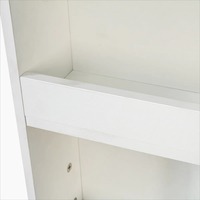 Meuble de rangement haut standard moderne en bois à 7 niveaux avec 3 tiroirs, fabriqué en usine