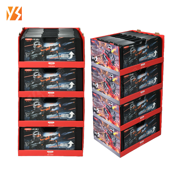 Customizable Corrugated Paper PDQ Display Tray Boxes Supermarket Stackable Carton Stand Sams-Club Display Box