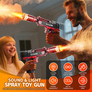 2025 nouveauté en plein air jeu interactif armes son et effet de pulvérisation électrique éclairer désert aigle jouet pistolet pour enfants garçons cadeau - Product Image 6
