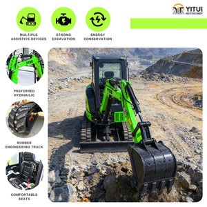 מחפר זחלי מיני 3.5 טון, מחפר הידראולי, מכונה קומפקטית ועמידה, מנוע קובוטה, מתאים לחווה, גינה ולבית, ניתן להתאמה אישית - Product Image 3