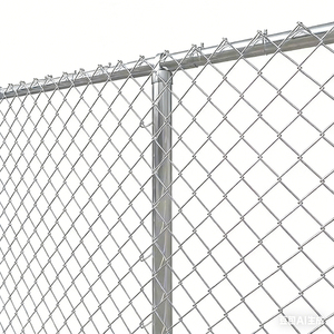 <span class=keywords><strong>Rouleau</strong></span> de clôture en treillis galvanisé à mailles losangées, fil de 2 mm et 3 mm pour terrains de tennis, terrains de football et sécurité - Product Image 1