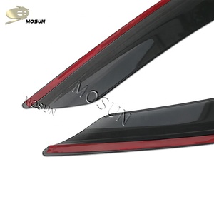 MOSUN-visera de ventana para coche, protector contra la lluvia, el sol, el humo oscuro, para <span class=keywords><strong>Ford</strong></span> <span class=keywords><strong>Transit</strong></span> 2013, inyección, Deflector de ventana - Product Image 5