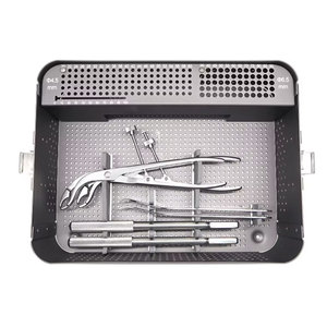 Juego de Instrumentos Ortopédicos Manuales de Acero Inoxidable para Cirugía y Trauma, Kit de 4.5mm y 6.5mm con Bandeja de Esterilización - Product Image 1