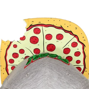 Pizza Gorra de béisbol Ajustable al aire libre Chic Sporty Bite Tooth Mark Gap Cap Bordado Pizza - Product Image 1