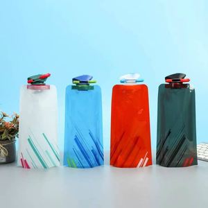 Taza plegable de silicona portátil creativa, taza para ciclismo y Fitness, botella de agua duradera a prueba de golpes para deportes al aire libre, regalo - Product Image 5