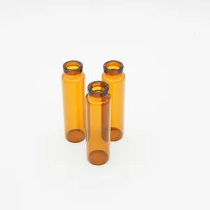 Customized 10ml Crimp Top Pharmaceutical Clear Amber Glass Vials