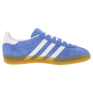 Zapatillas Adidas Gazelle Indoor de Gamuza para Mujer, Azul Fusion, Blanco, Dorado Metálico - Product Image 2