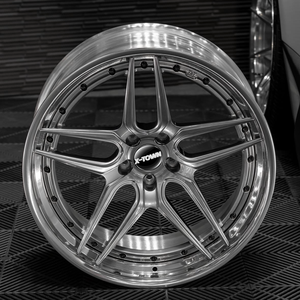 Jantes en alliage forgé chromées concaves profondes argentées 2 pièces 17 18 19 20 21 22 pouces 5x112 5x127 5x120 5x114.3 pour BMW AUDI - Product Image 1