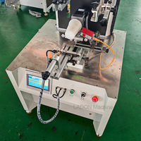 Impresora de pantalla de seda automática Máquina de serigrafía giratoria de cilindro cónico digital para botella de plástico pequeña Taza Tarro de miel