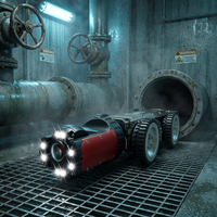 Robot de Inspección de Tuberías de Aguas Residuales Industriales de Alta Resistencia con Clasificación IP68 y Visión Nocturna por Infrarrojos para Líneas de Alcantarillado de Fábrica