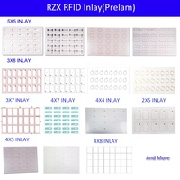 13.56MHz RFID Inlays lembar 3*8 tata letak PVC lembar Prelam untuk laminasi kartu kontrol akses standar