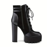 Vente en gros de chaussures à talons hauts pour femmes, bottines à plateforme