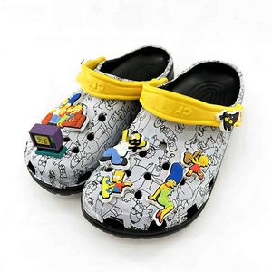 <span class=keywords><strong>Crocs</strong></span> Simpsons Burger Shop, style Croc, respirants, imperméables, en EVA, unisexes, style parent-enfant, sandales de plage antidérapantes pour enfants, 2 cm - Product Image 5