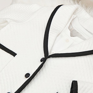 Motif solide 0-12 <span class=keywords><strong>mois</strong></span> bébé tenues 2-3 ans garçon ensemble de vêtements col tournant veste body pantalon avec poches - Product Image 4