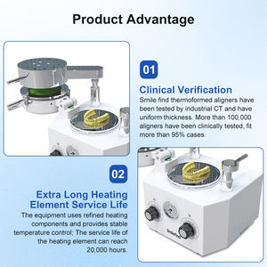 Smile Find Attrezzatura Odontoiatrica Termoformatrice a Vuoto a Pressione Positiva per Fogli Ortodontici - Product Image 4
