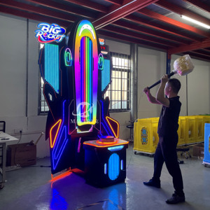 Machine de jeu d'arcade Hammer Arcade Hercules, machine de jeu Hit Big Rocket Hammer, machine de jeu de défi de force de rachat - Product Image 3