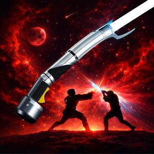 <span class=keywords><strong>Sabre</strong></span> laser réaliste en métal RVB LED pour enfants Heavy Jedi <span class=keywords><strong>Dooku</strong></span> Infinite Color Change Fun Play Cosplay Party Gift Light Sword - Product Image 1