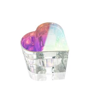 新型专业专利所有权指甲水晶玻璃杯带盖Dappen盘OEM AB彩色心形指甲单体液体Dappen盘 - Product Image 2