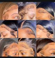 Pelucas Frontales de Encaje HD 13*6, Onda Profunda SDD 1B, Onda Suelta HD 6*6, Encaje Completo 13*4, Cabello Humano Vietnamita Rizado, 28 Pulgadas, Rizado Profundo, Sin Pegamento
