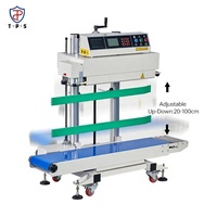Scelleuse verticale semi-automatique électrique 280MBP TEPPS pour sacs à bande, films et feuilles d'emballage de boissons, sachets stand-up haut de gamme intelligents