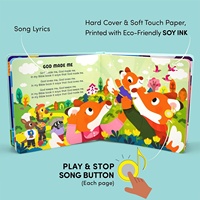 Libros de Sonido Cristianos de Baile con Jesús para Niños, Libros de Música Interactivos para Niños Pequeños, Libro de Sonido para Niños