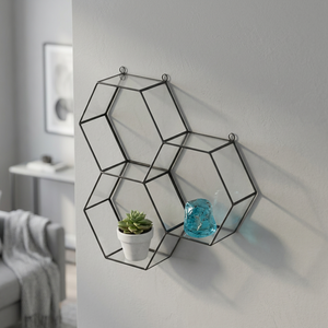 Glass Geometrical <b>Box</b> With Wall Hanging - Product Image 3